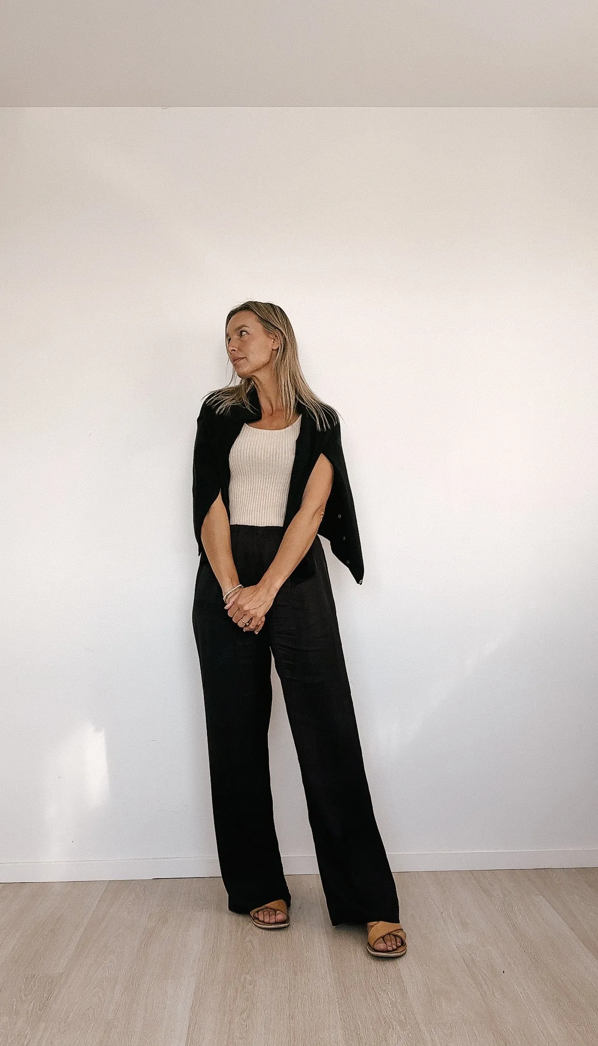 Black Pure Cashmere Cardigan