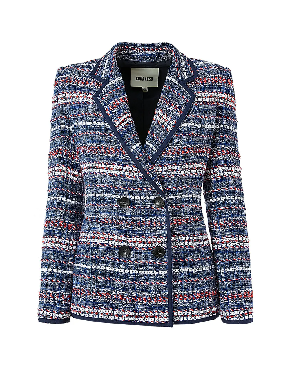 BORA AKSU Tweed Double-Breasted Blazer