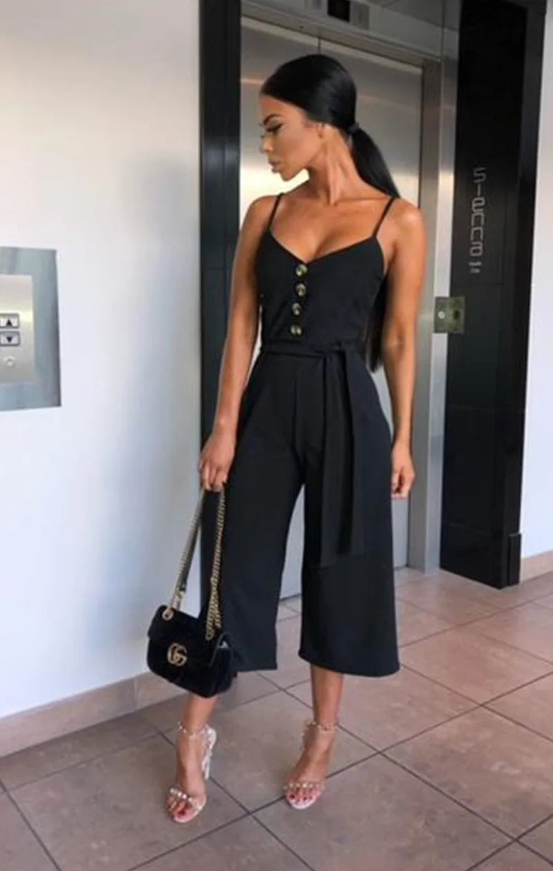 Buttoned Boho Jumpsuit