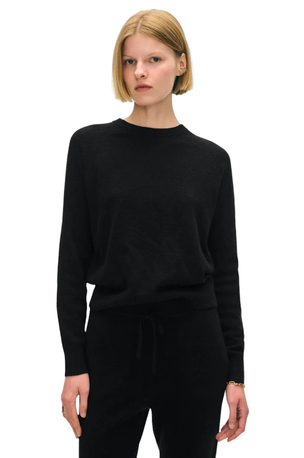 Cashmere Easy Sweatshirt - Black