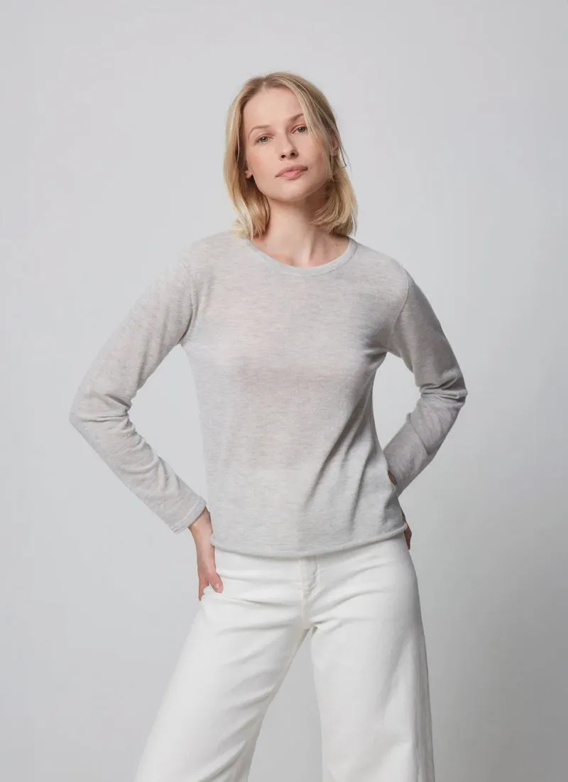 Cashmere Long Sleeve Crewneck