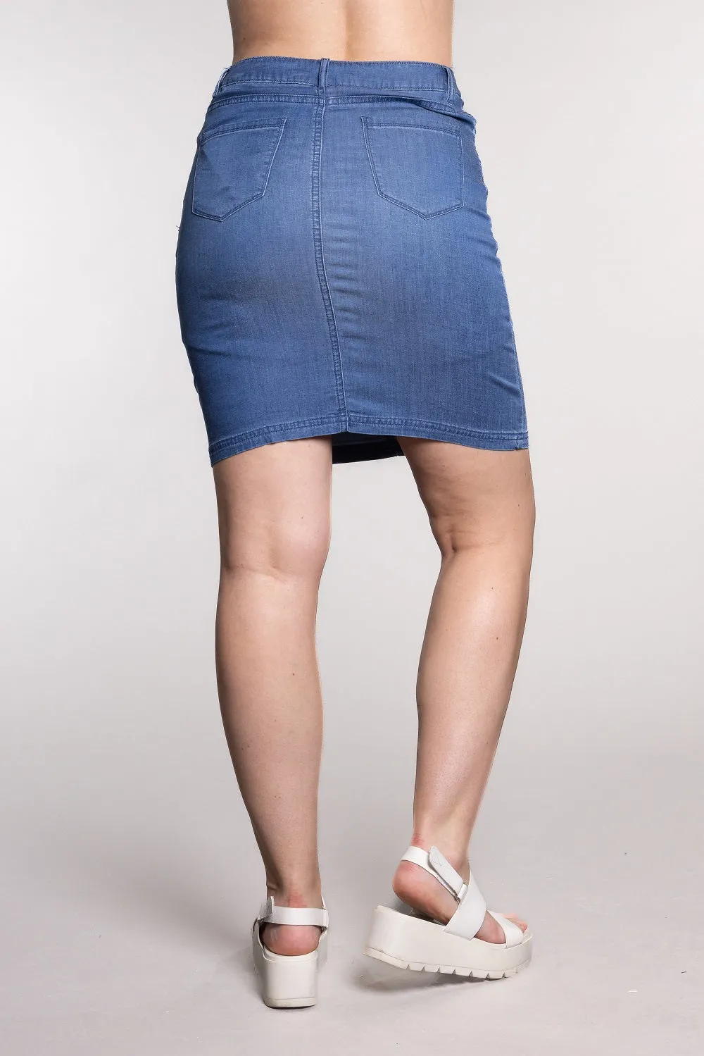 Coloured Denim Skort