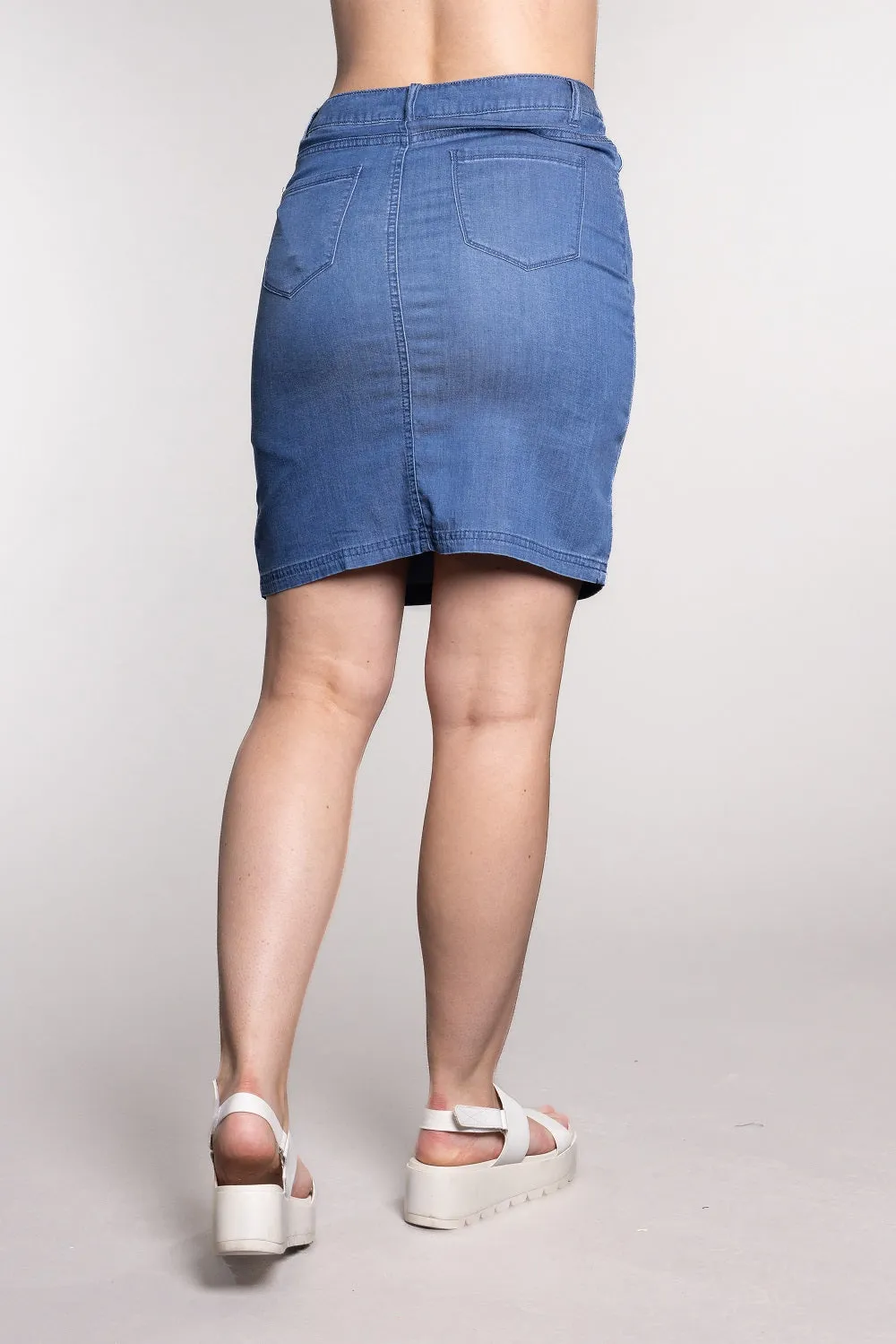 Coloured Denim Skort