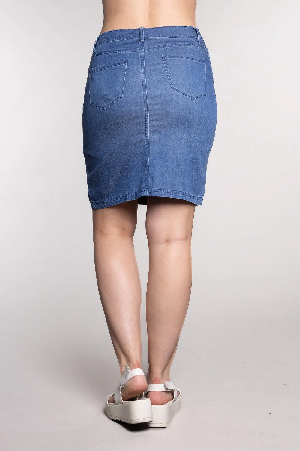 Coloured Denim Skort