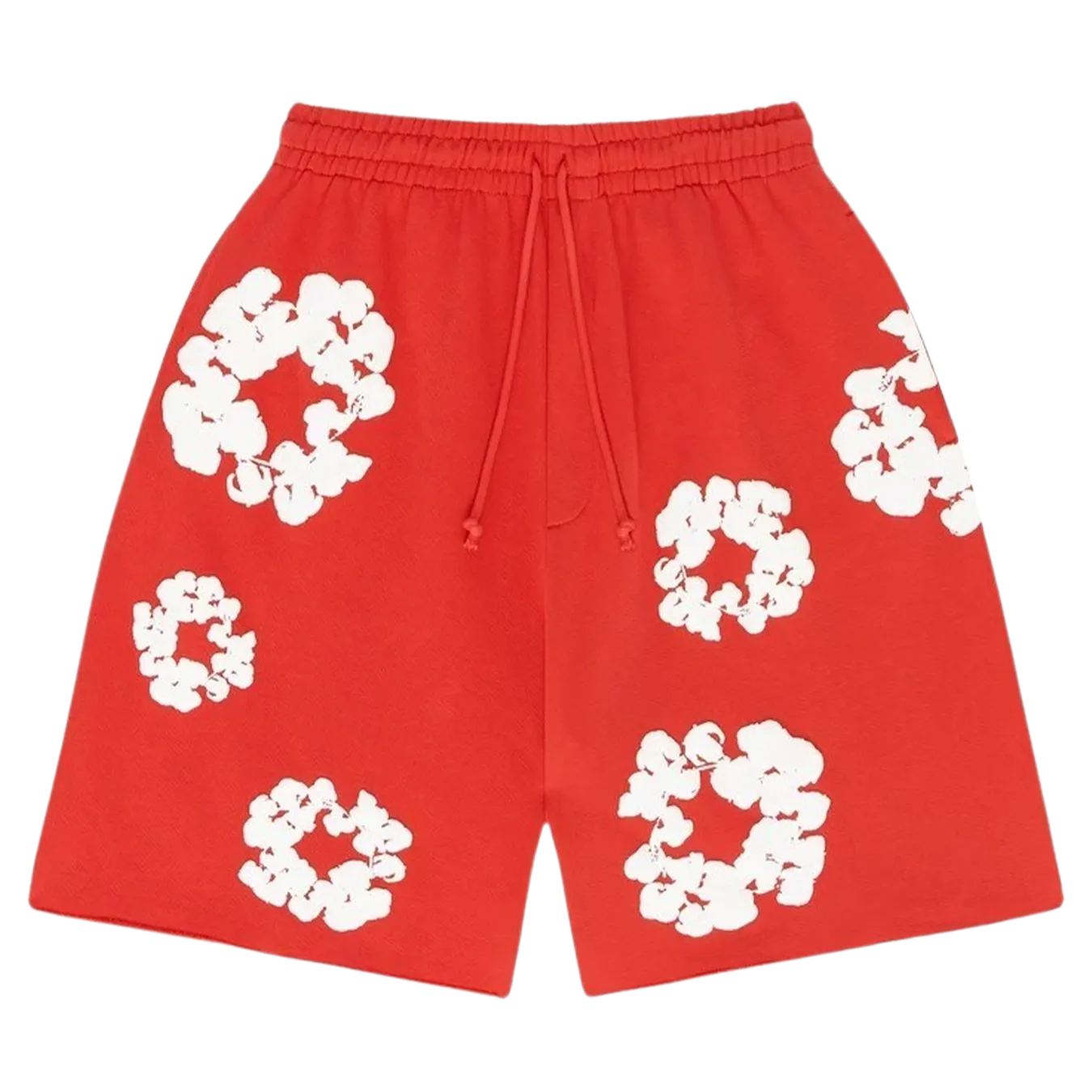 Denim Tears The Cotton Wreath Shorts 'Red'