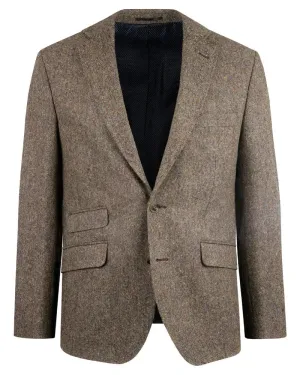 Donegal Tweed Suit Jacket - Brown