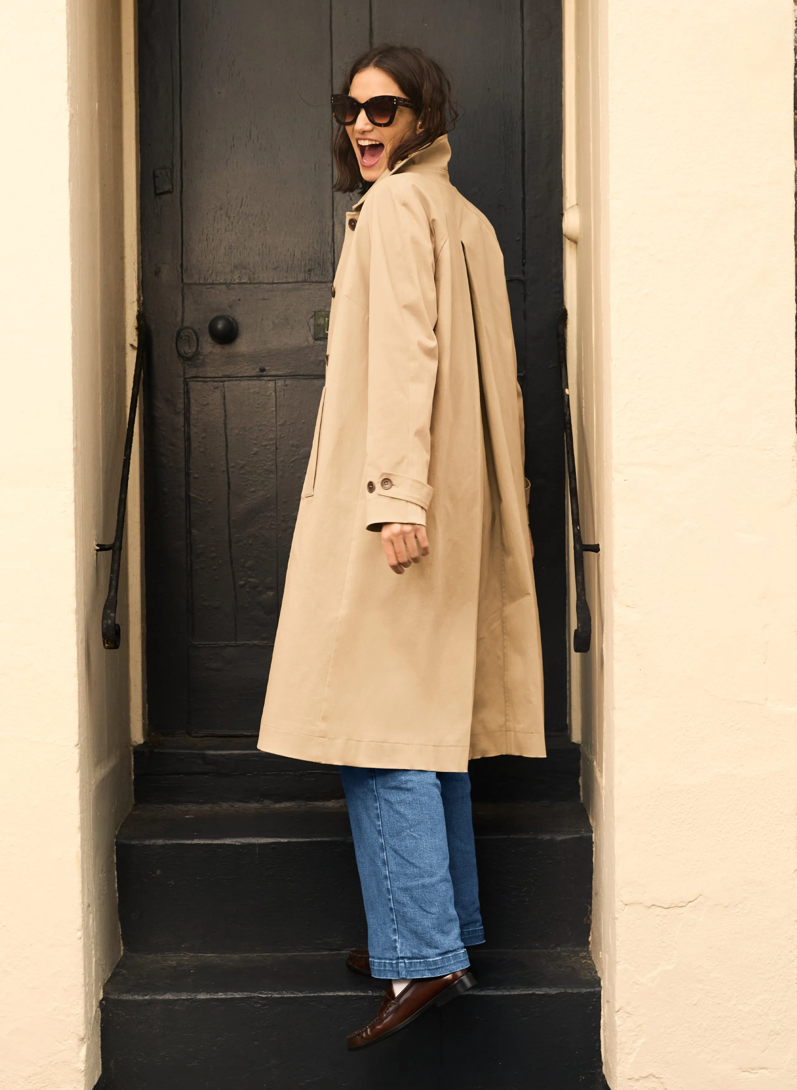 Hazel Organic Cotton Mac Coat