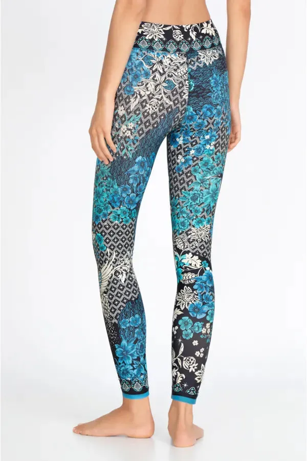 Johnny Was Blue Phoenix Paddle Legging CSW0822 Boho Chic