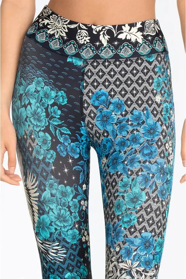 Johnny Was Blue Phoenix Paddle Legging CSW0822 Boho Chic