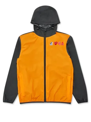 K-Way Double Colours Cagoule - Orange/Black