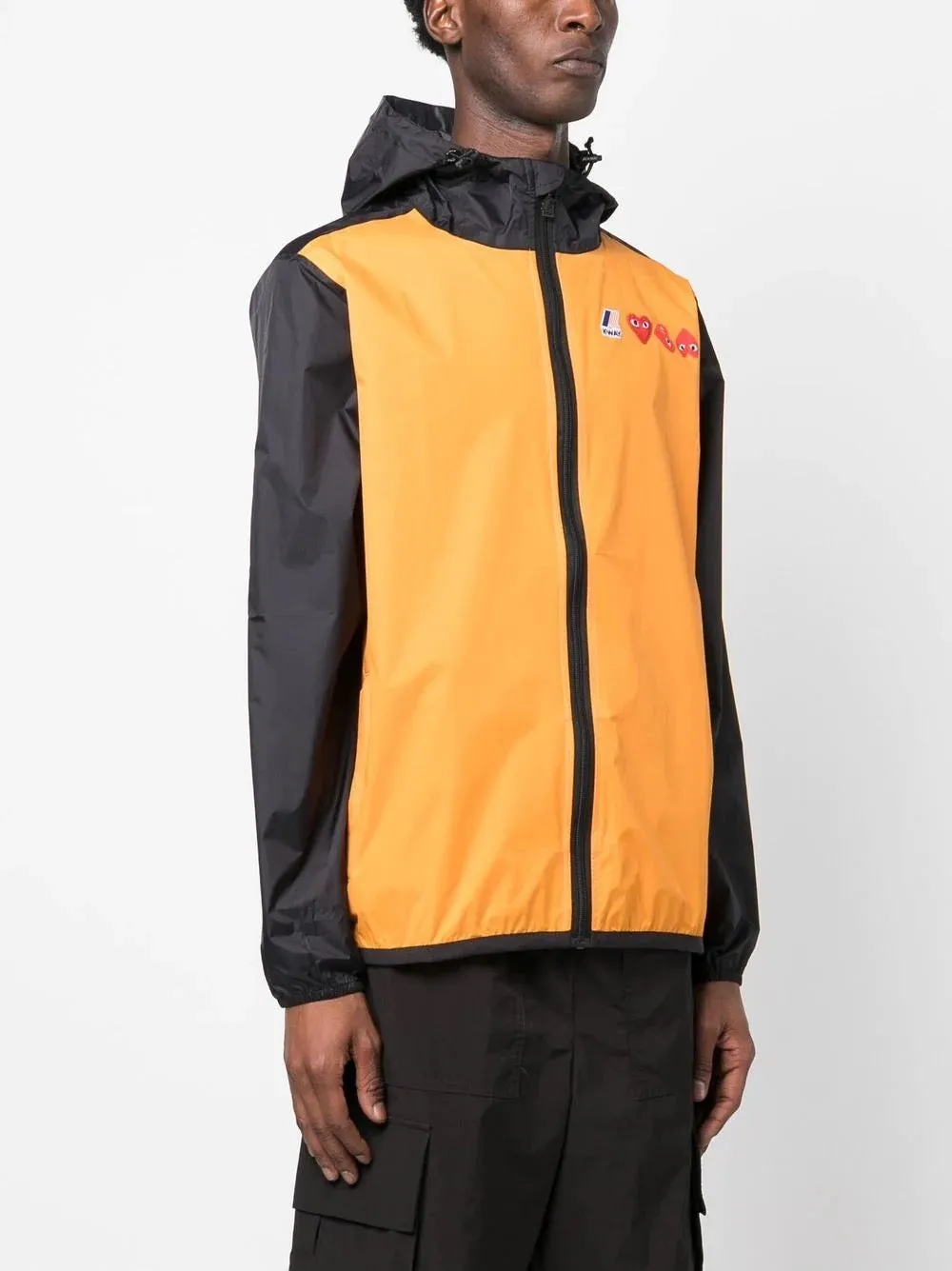 K-Way Double Colours Cagoule - Orange/Black