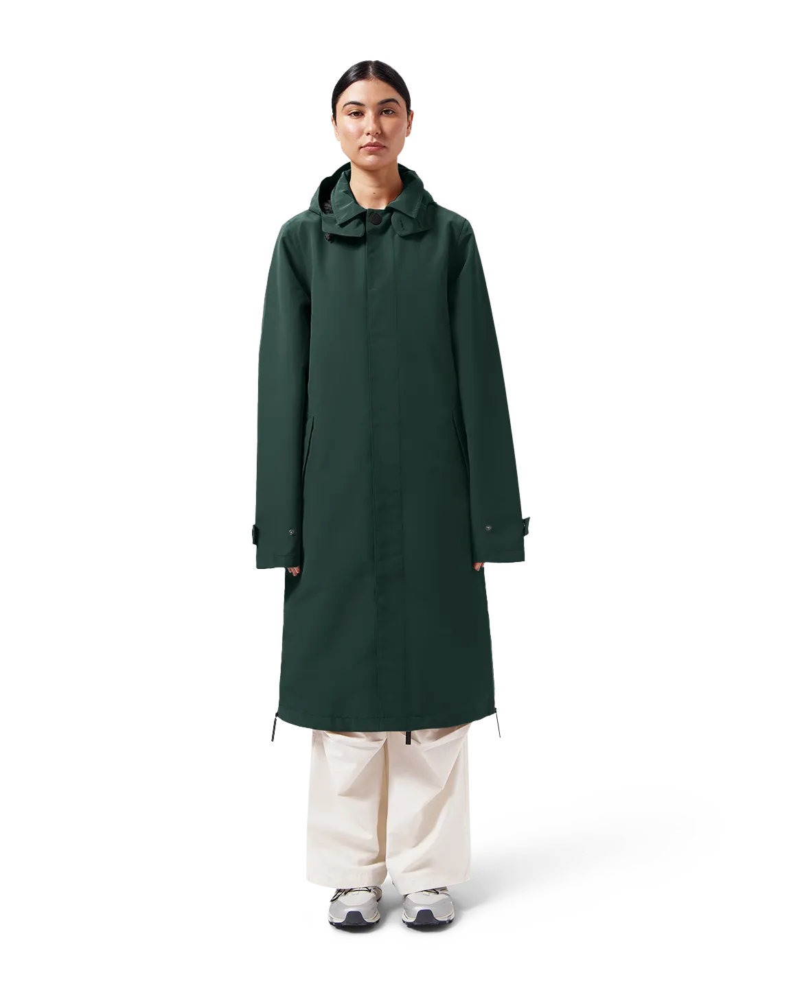 LAST ONE in S - Maium Mac Rain Coat or Poncho - Pine Green