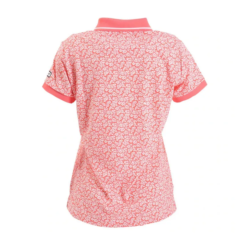 LE COQ SPORTIF GOLF Flower Pattern Women's Polo (Orange)