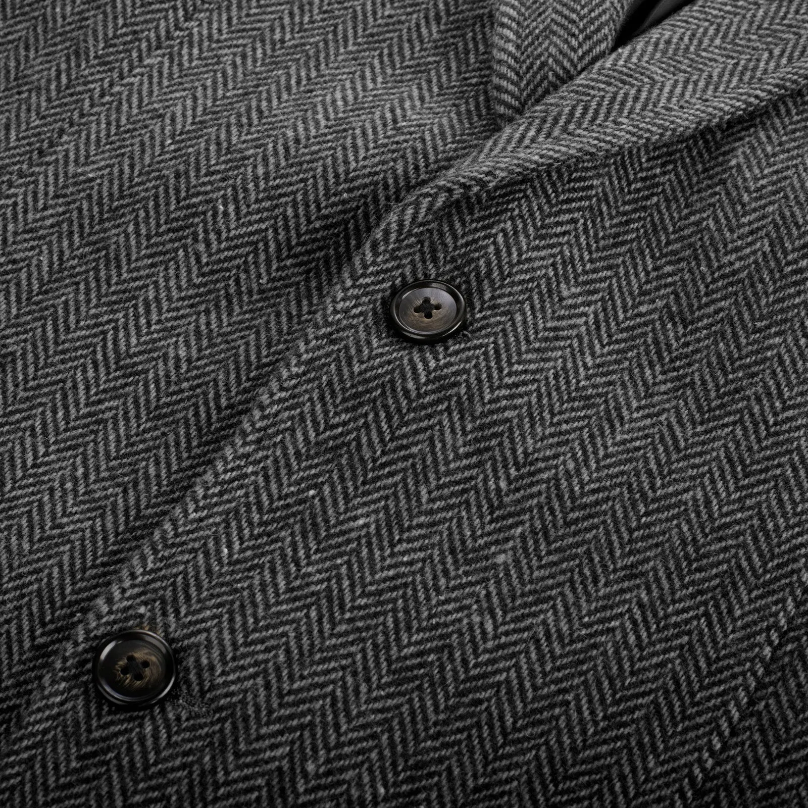 Mens Herringbone Two Button Blazer Vintage Tweed Wool Blend Sport Coat Jacket