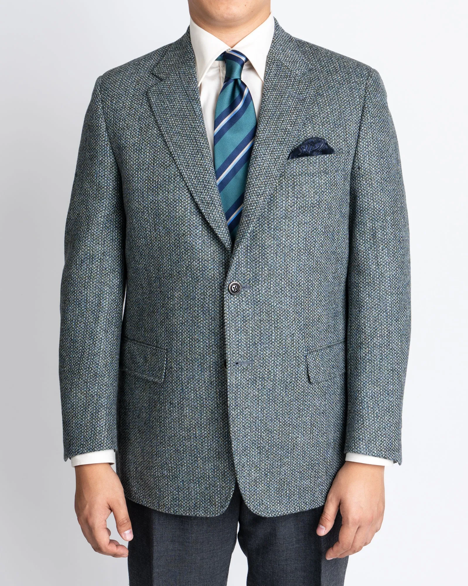 Moss Birdseye Tweed Classic Ivy Sportcoat