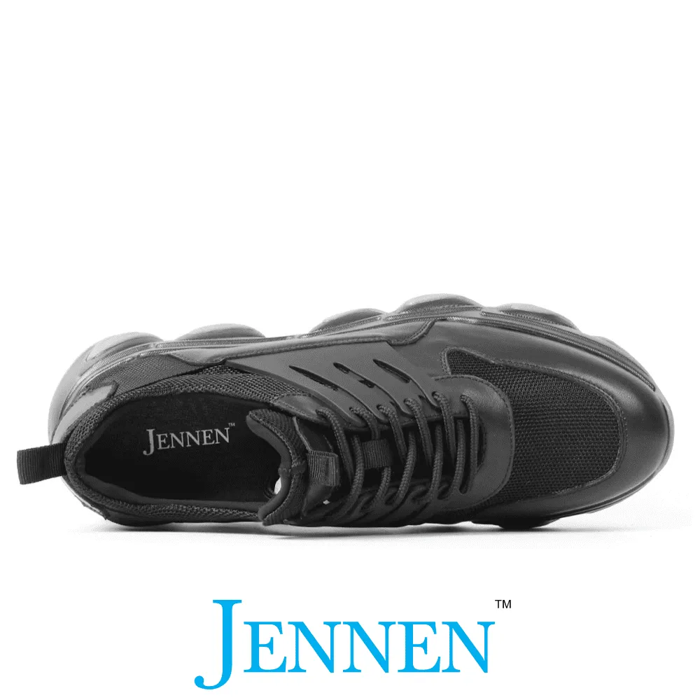 Mr. Shapiro 8cm | 3.2 inches Masculine Gym Style Black Sneakers