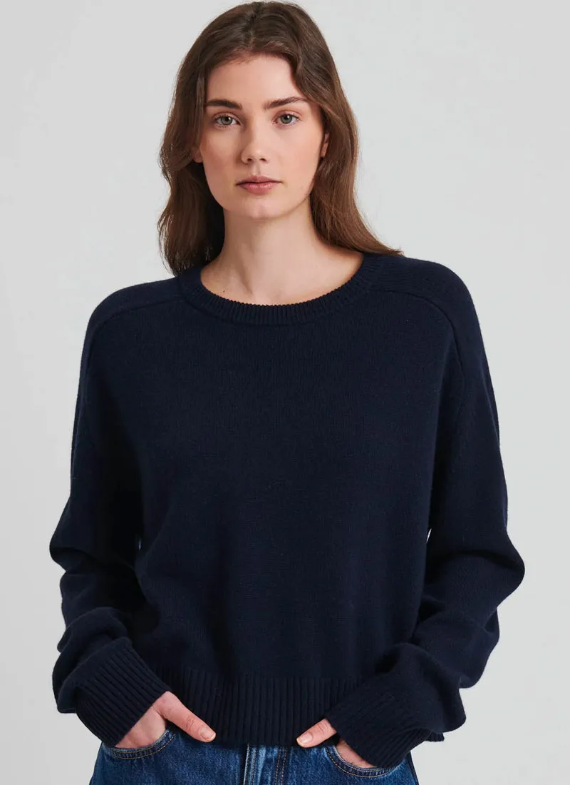 Nano Cashmere Raglan Crew Neck