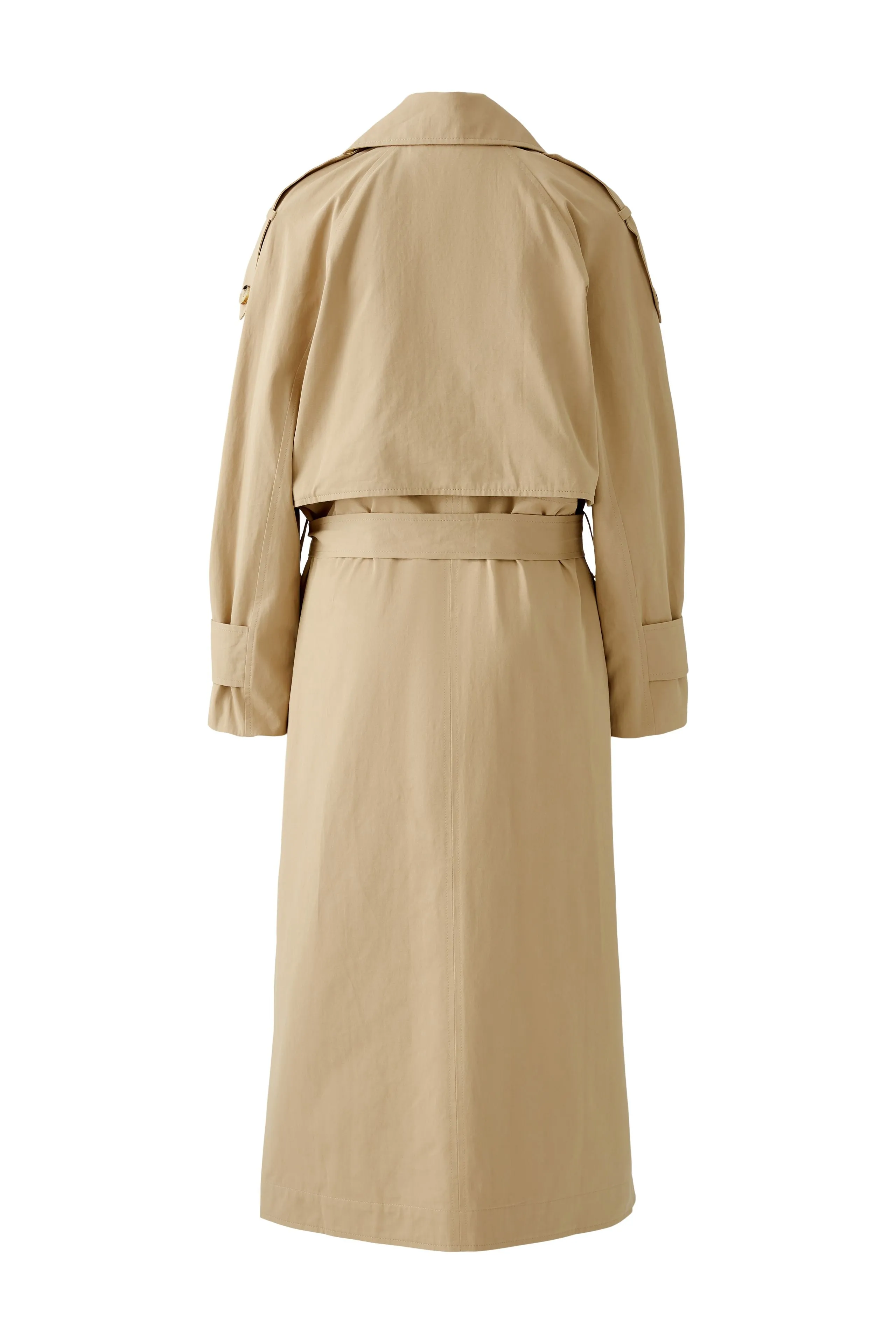 Oui 2 in 1: Trench Coat/Jacket in Beige