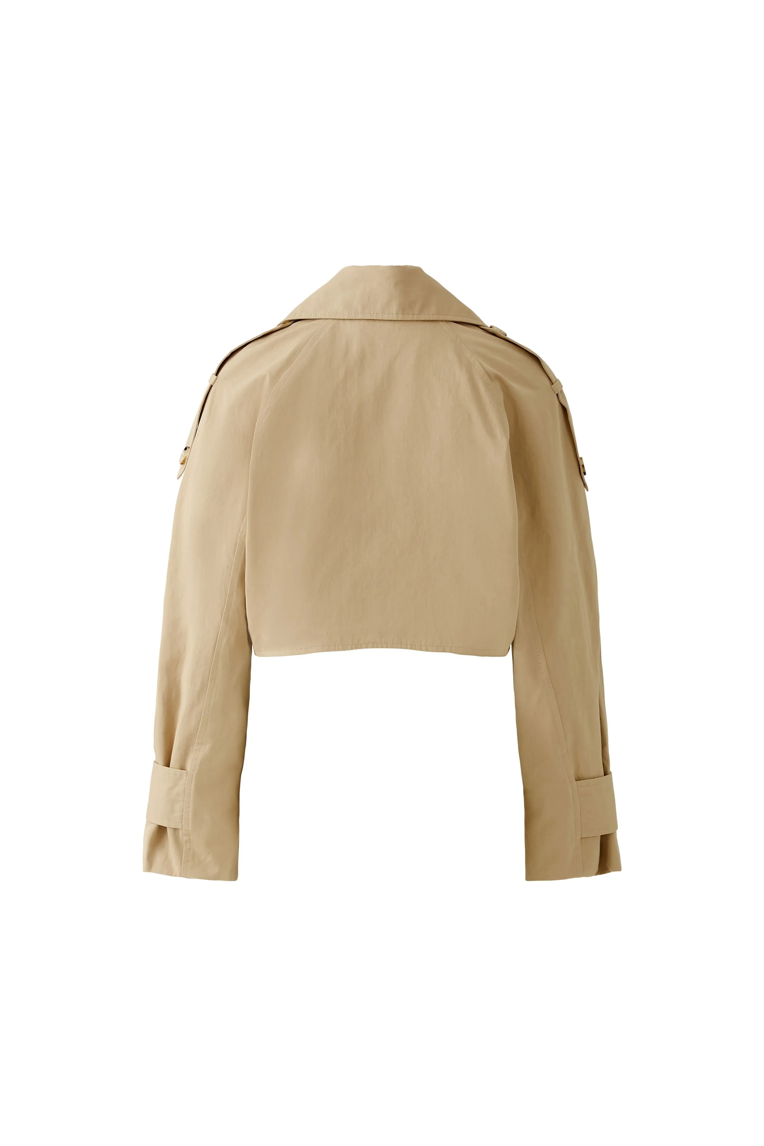 Oui 2 in 1: Trench Coat/Jacket in Beige