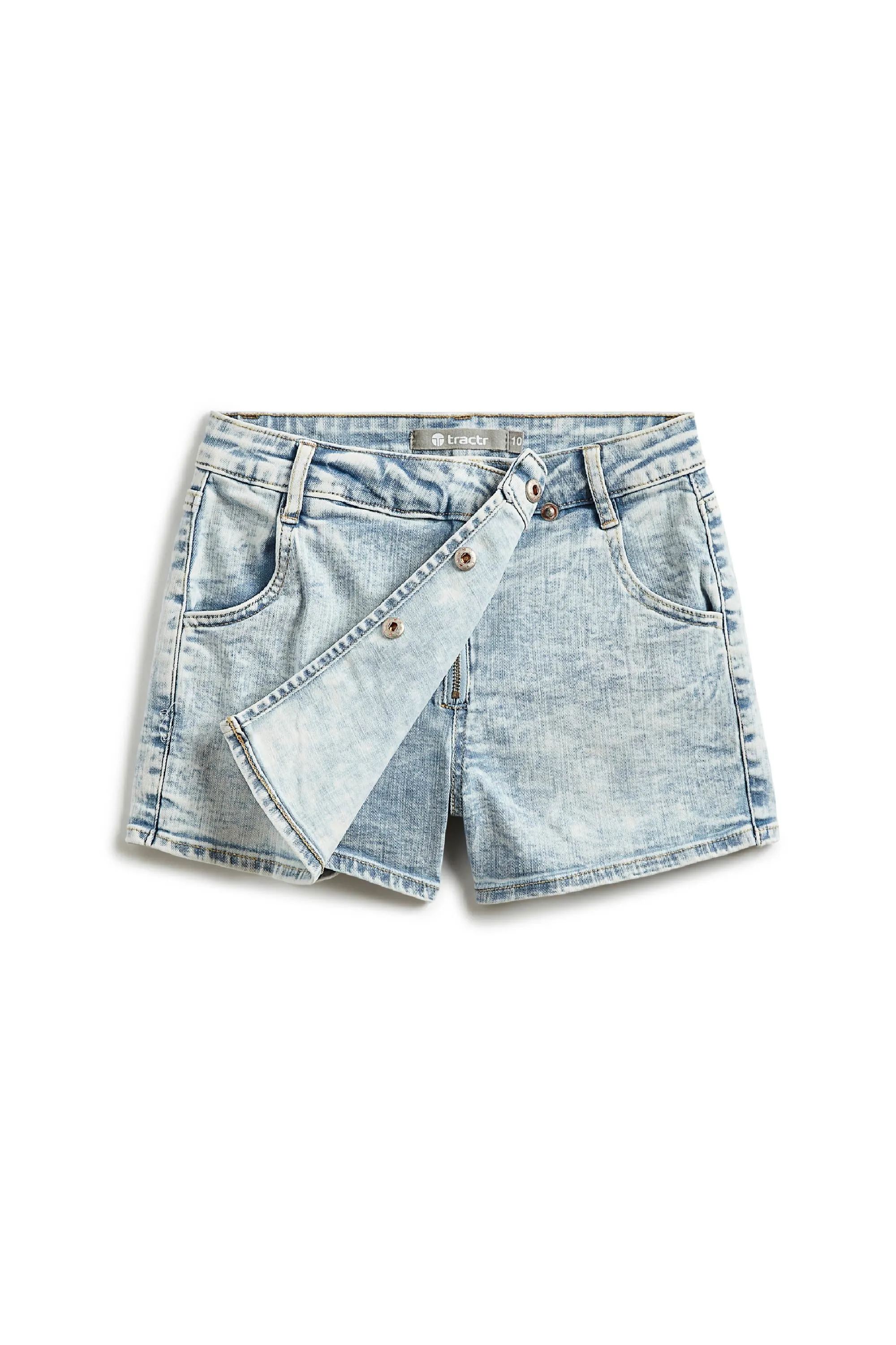 Overflap Skort In Light Indigo