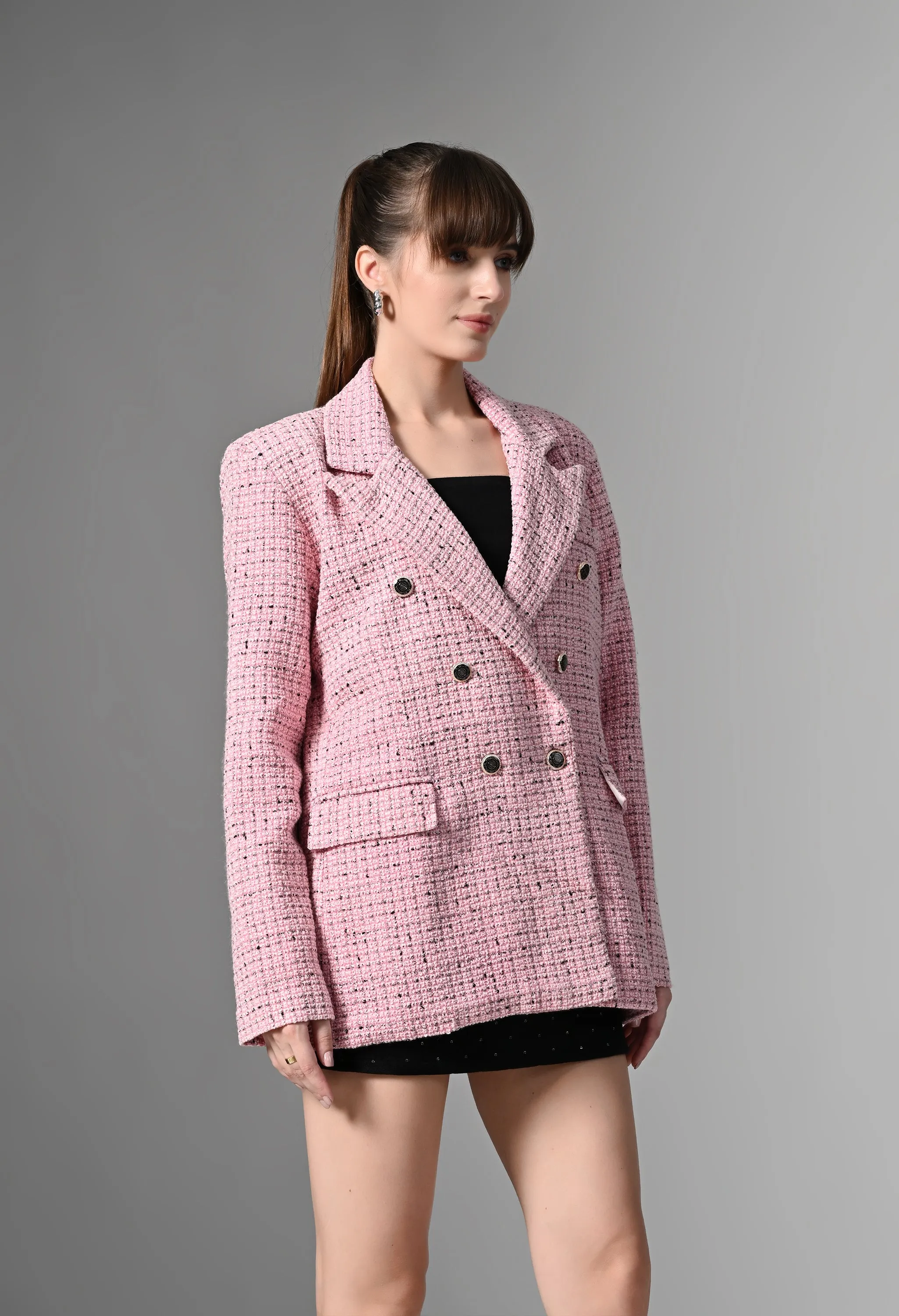 Pankh Benton Tweed Formal Blazer