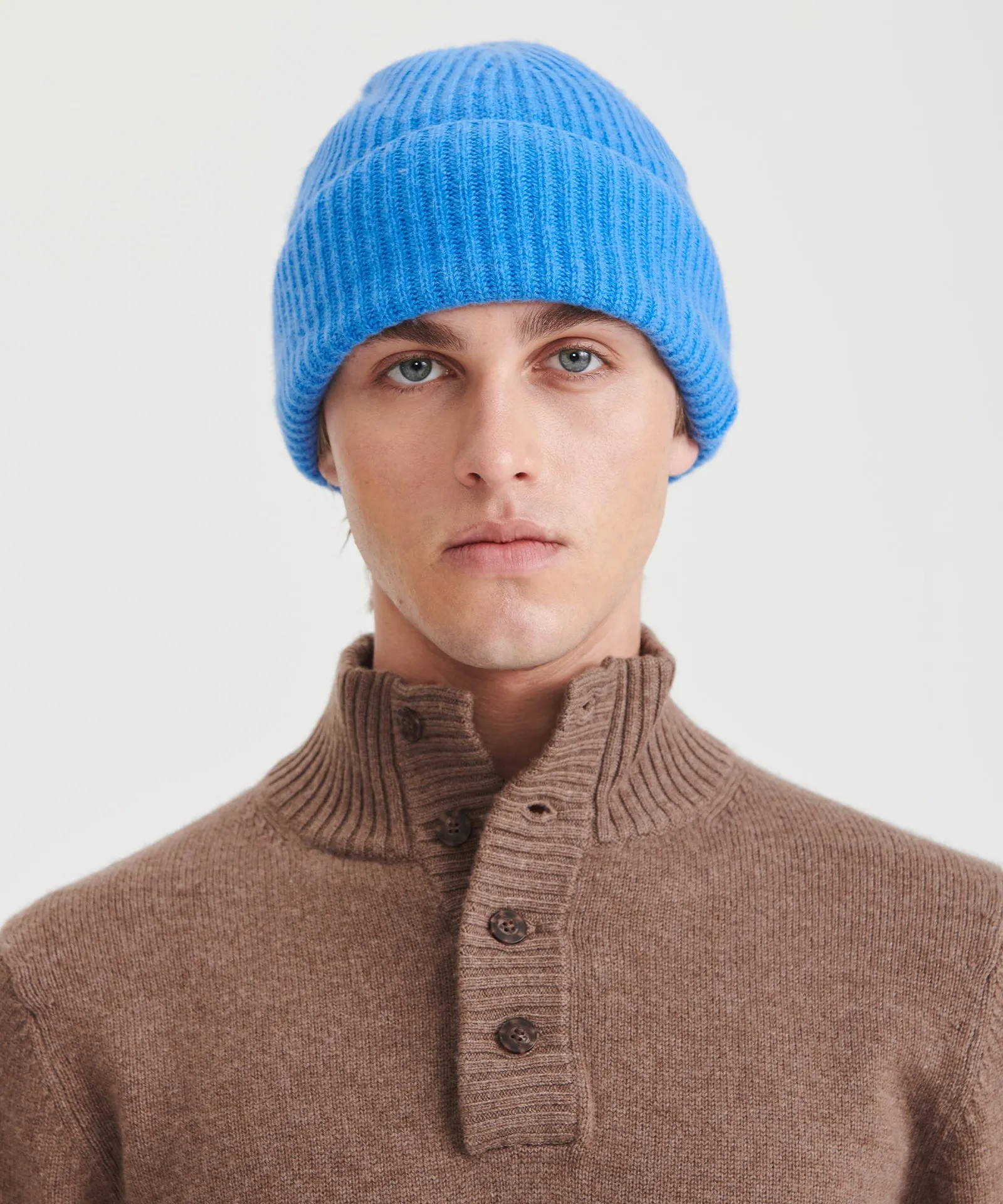 Signature Cashmere Ribbed Beanie