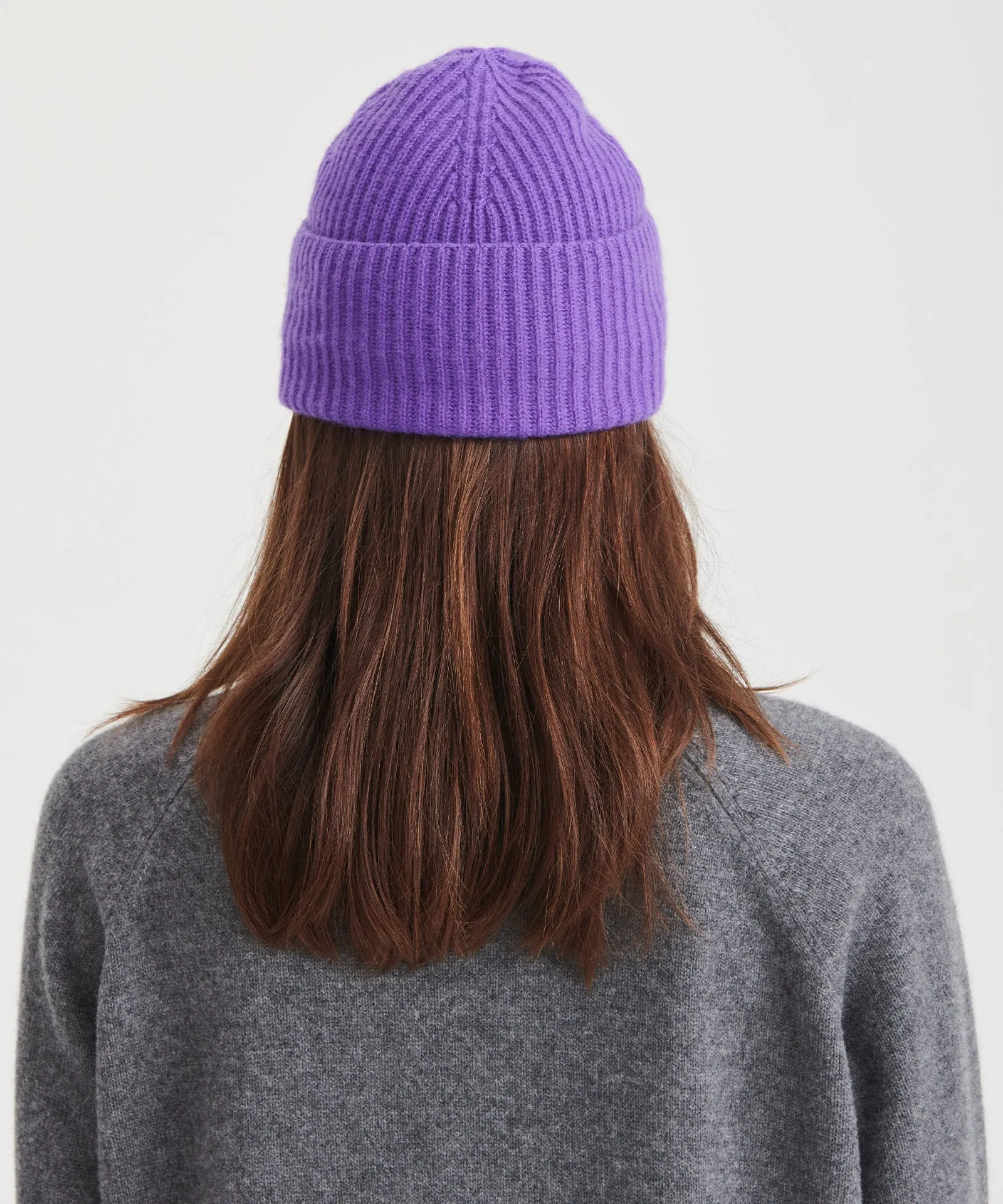 Signature Cashmere Ribbed Beanie