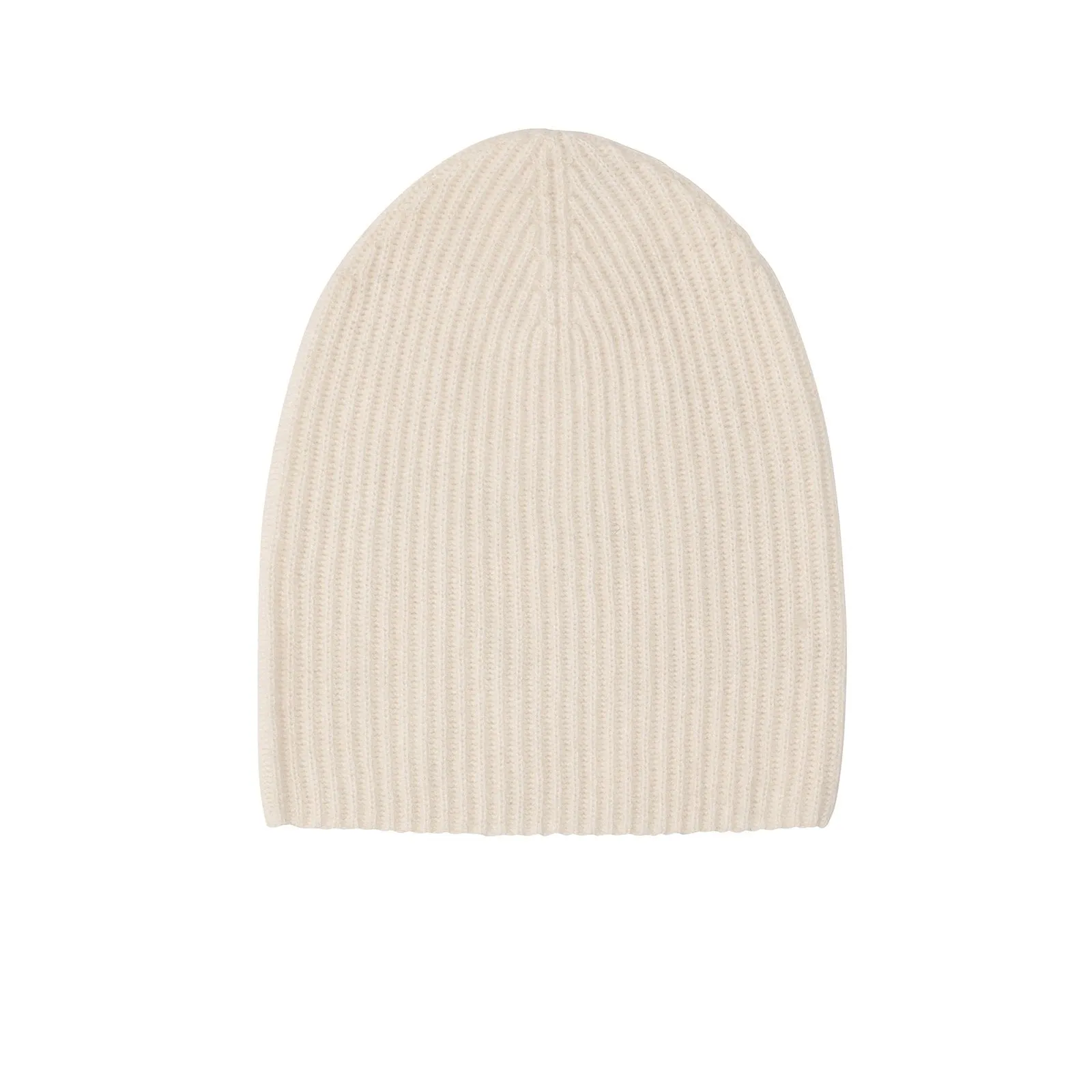 Signature Cashmere Ribbed Beanie