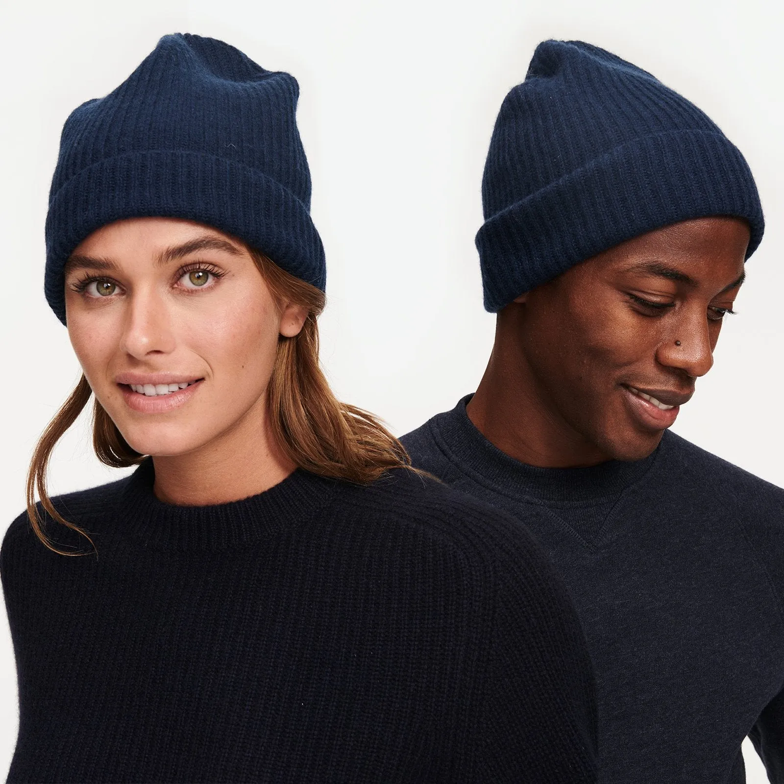 Signature Cashmere Ribbed Beanie