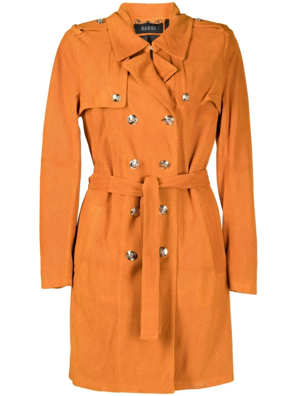 Suede Trench Coat