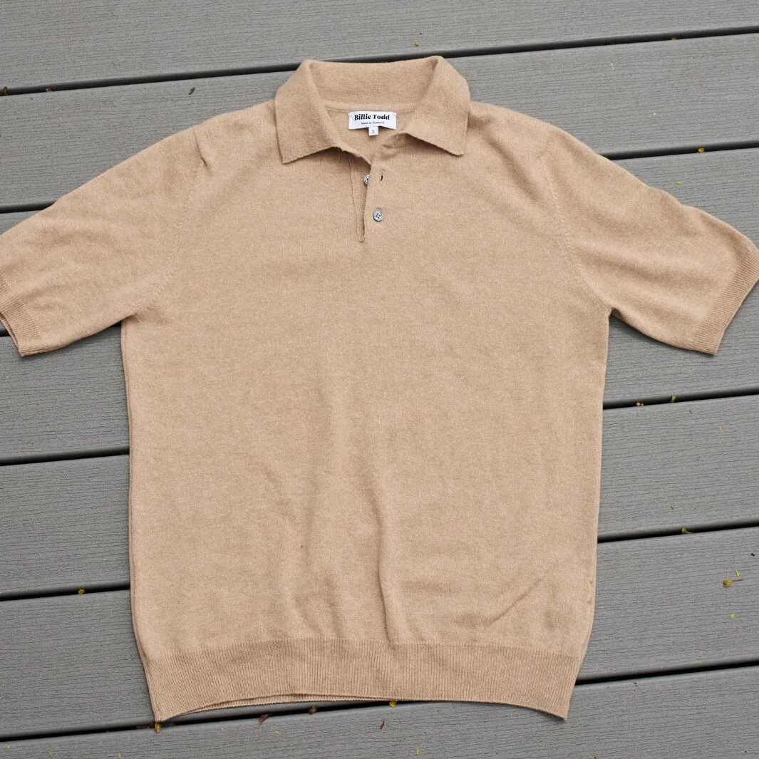 The Malcolm 2-Ply Cashmere Cotton Short Sleeve Polo Shirt