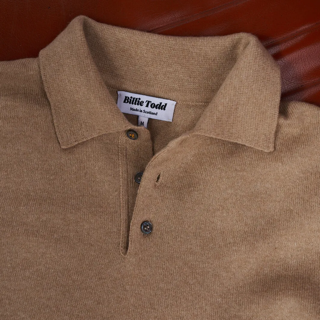 The Malcolm 2-Ply Cashmere Cotton Short Sleeve Polo Shirt