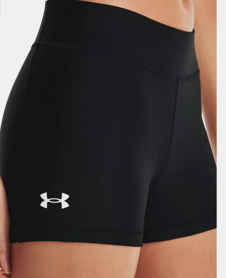 Under Armour Womens HeatGear Armour Mid-Rise Shorty Shorts