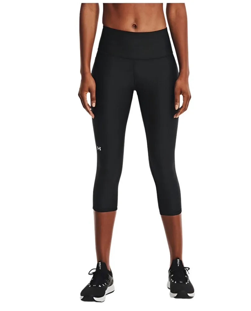 Under Armour Womens HeatGear Armour No-Slip Waistband Capri Pants