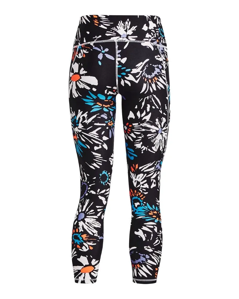 Under Armour Womens HeatGear No-Slip Waistband Printed Ankle Leggings