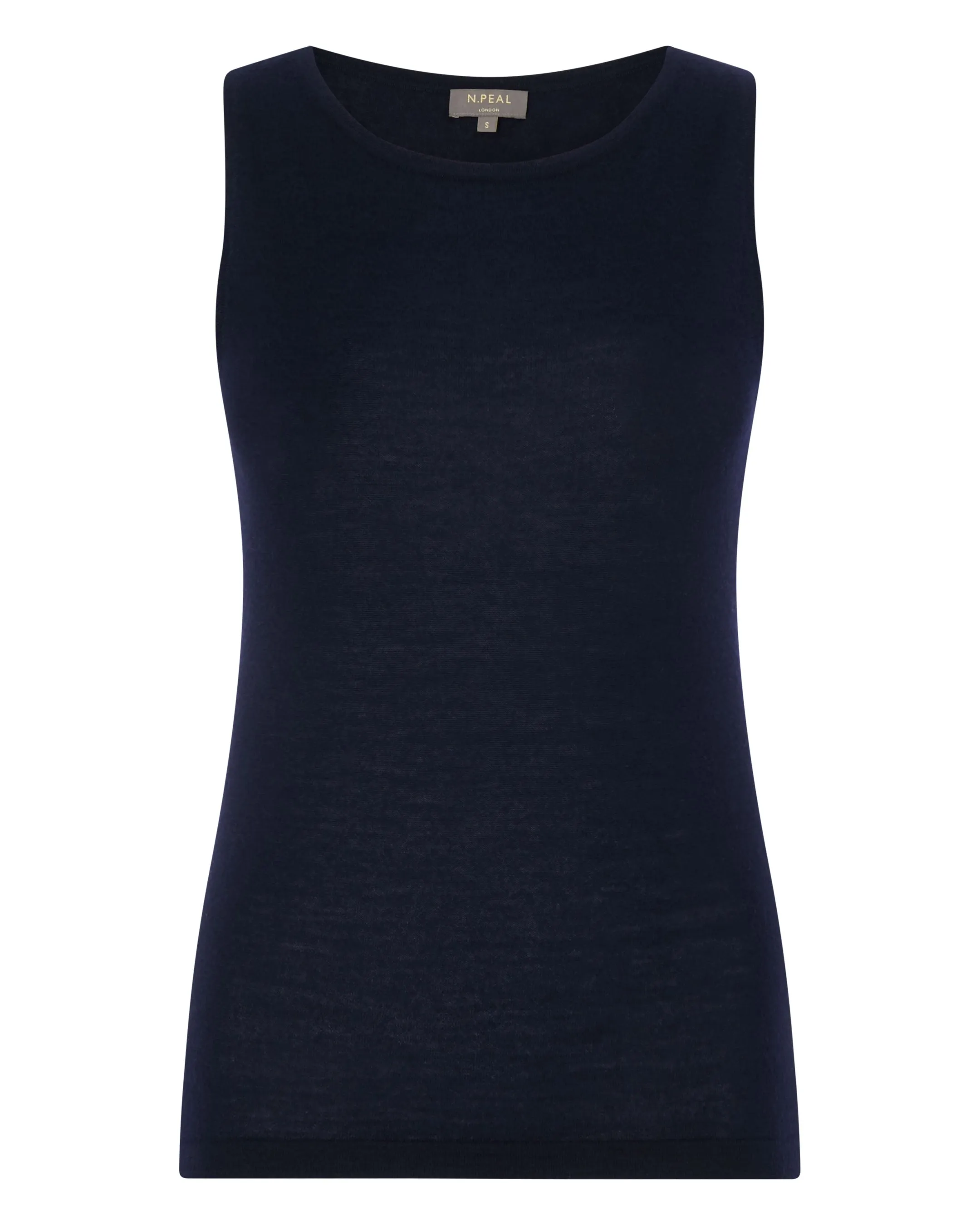 Women's Ella Superfine Cashmere Shell Top Navy Blue